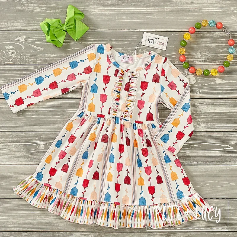 Pete + Lucy Retro Flower Dress Tunics Versatile all-occasion