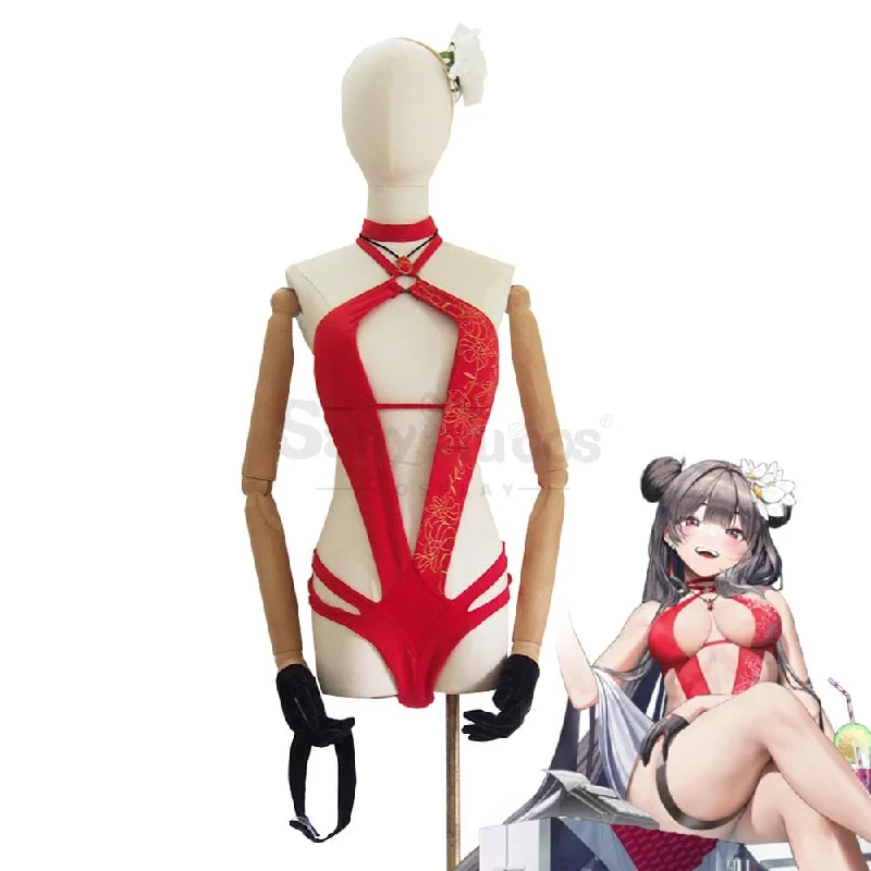 【Custom-Tailor】Game Goddess of Victory: NIKKE Cosplay Sunrise Market Yan Cosplay Costume Swimsuit Crisscross Back Swimsuit 【Custom-Tailor】Game Goddess of Victory: NIKKE Cosplay Sunrise Market Yan Cosplay Costume Swimsuit Crisscross Back Swimsuit