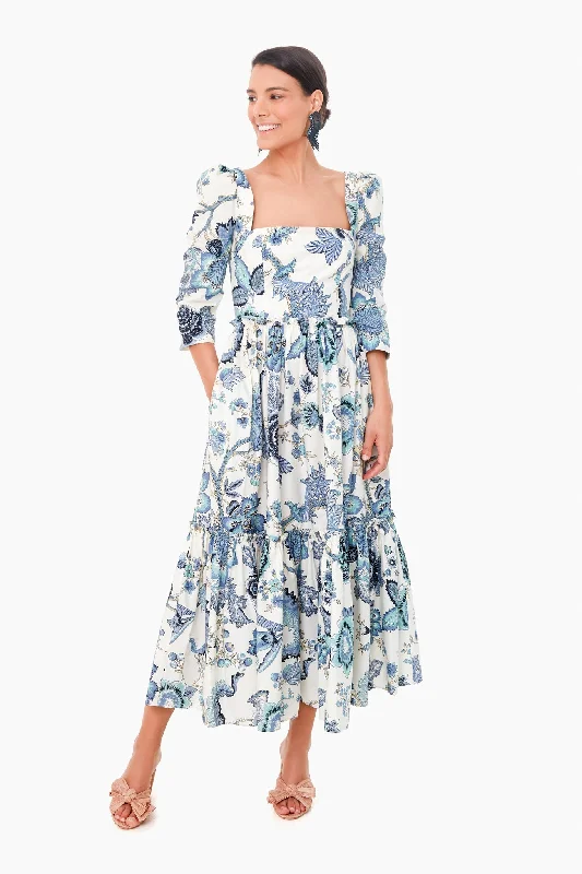 Jacobean Blue Blue Hill Dress Tunics Exclusive limited