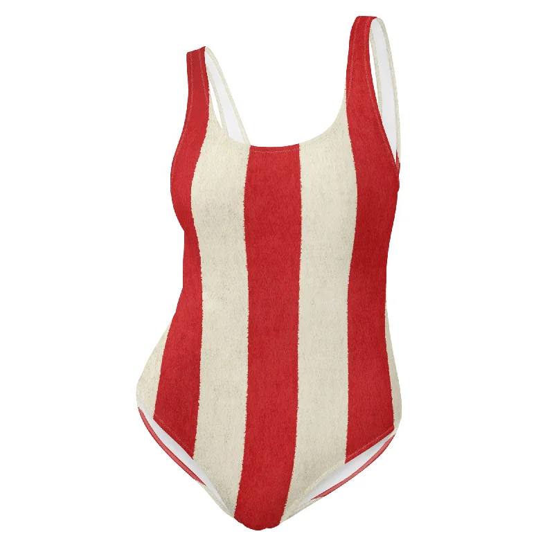 One-Piece Swimsuit High-Waisted Swimwear