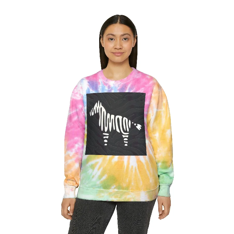 EDS Awareness Zebra Unisex Tie-Dye Sweatshirt Hoodie with Raglan Sleeves Sporty Comfortable EDS Awareness Zebra Unisex Tie-Dye Sweatshirt Hoodie with Raglan Sleeves Sporty Comfortable