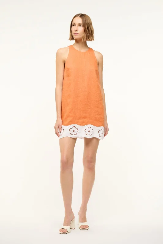 MIKA LINEN DRESS | APRICOT WHITE Tunics Stylish elegant