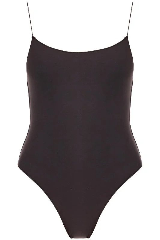 Rossover One-piece Swimsuit Button-Front Swimsuit