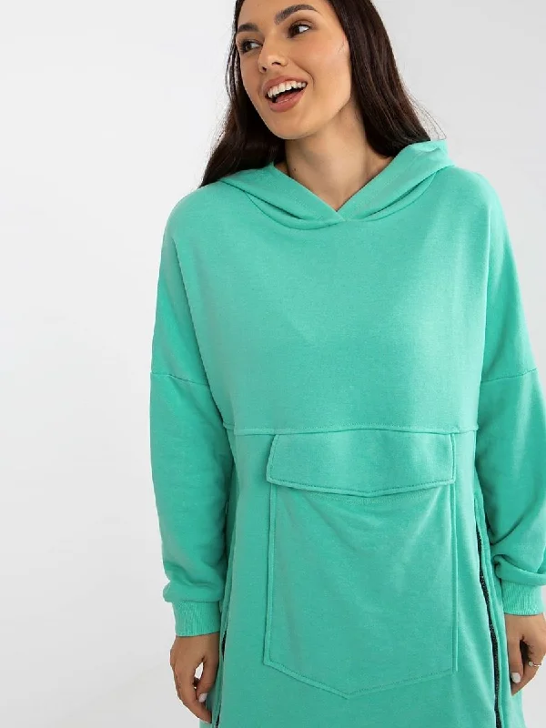 Sweatshirt Fancy Hoodie with Turtle Neck Cozy Winter