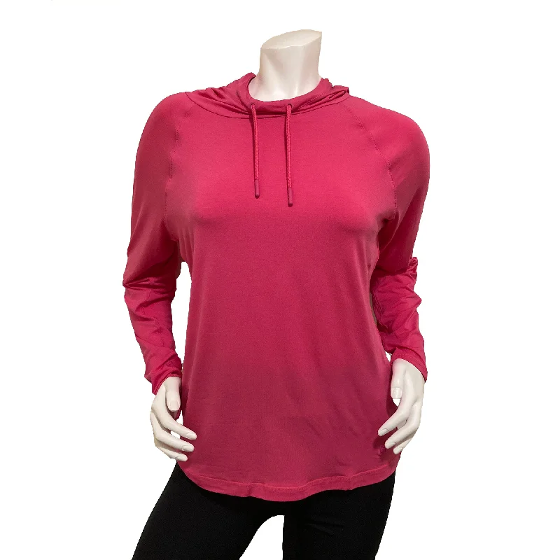 FILA Fi-Lux Perforated Long Sleeve Womens Hoodie Hoodie with Hem Drawcord Adjustable Customizable FILA Fi-Lux Perforated Long Sleeve Womens Hoodie Hoodie with Hem Drawcord Adjustable Customizable