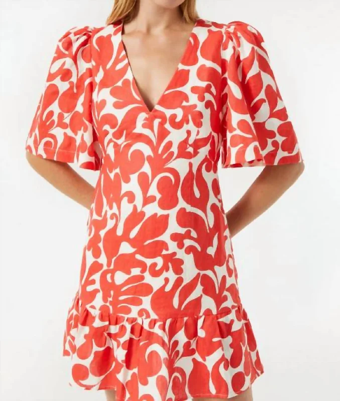 Mariana Dress In Red Caspian Lagoon Tunics Versatile all-occasion