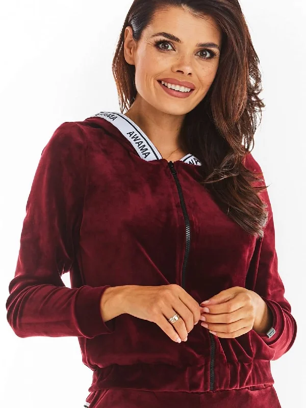 Sweatshirt awama Hoodie with Slit Hem Functional Movement