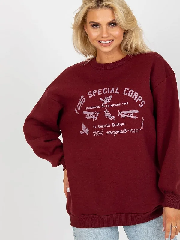 Sweatshirt Fancy Hoodie with Distressed Vintage Worn