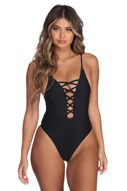Sleek And Strappy Swimsuit Monokini Swimsuit Design