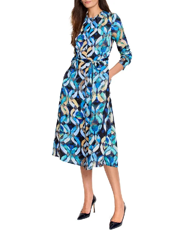 Nic+Zoe Wave Links Loren Dress Tunics Print Colorful