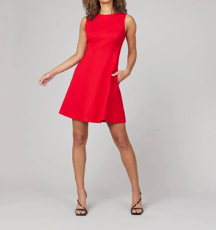 The Perfect Flare Dress In Red Tunics Trendy modern