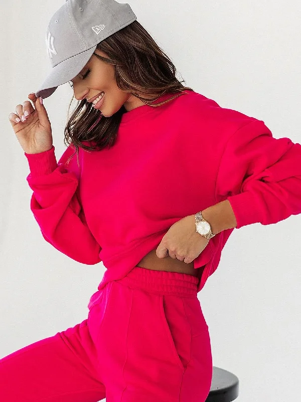 Sweatshirt IVON Hoodie with Thumb Holes Functional Cozy