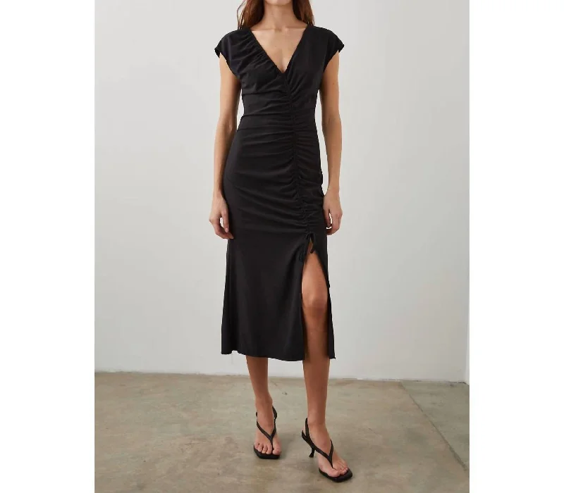 Auren Dress In Black Tunics Fashionable trendy