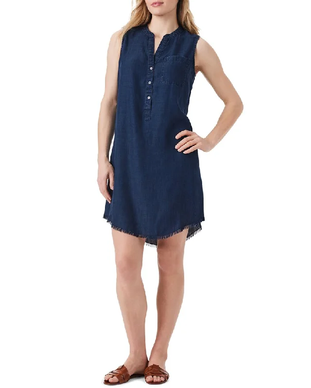 Nic+Zoe Denim Throw On Dress Tunics Plaid country
