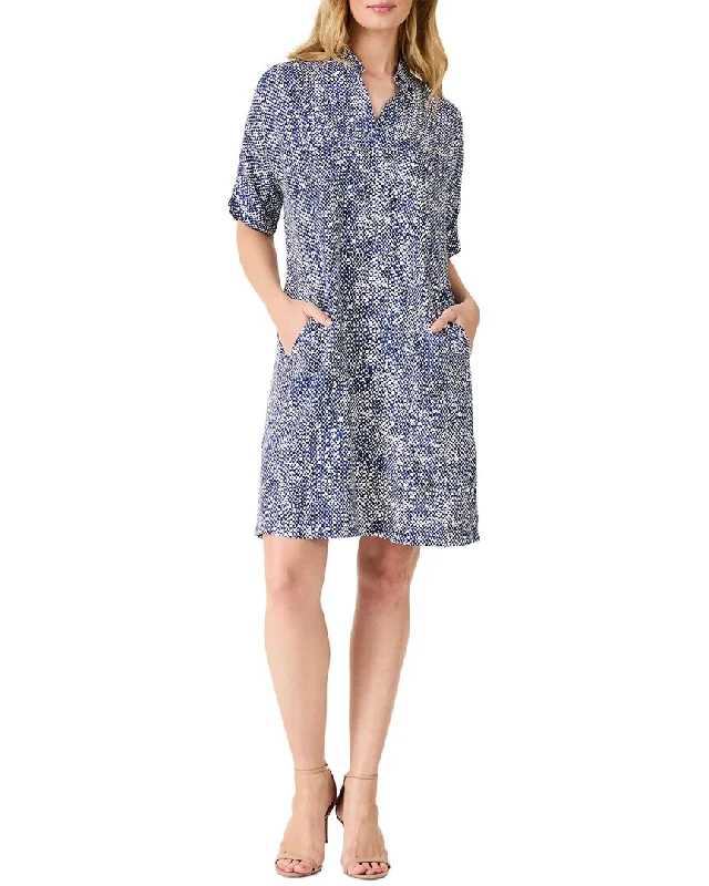 Nic+Zoe Dashing Dot Devon Dress Halter Neckline Beach