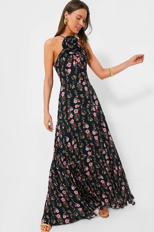 Sierra Jungle Black Rosie Dress Tunics Chic elegant