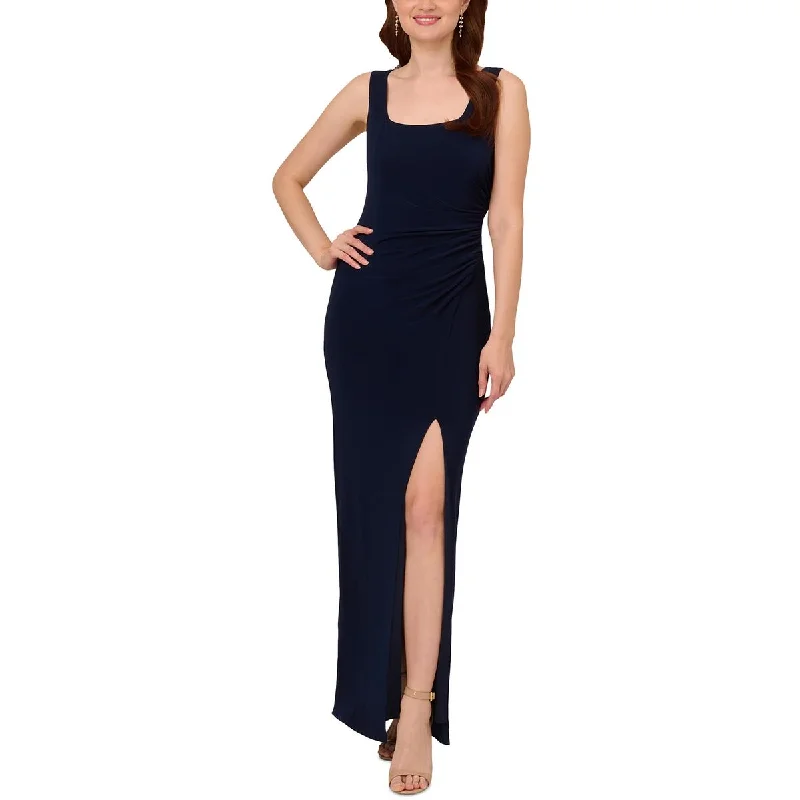 Adrianna Papell Womens Plus Embellished Jersey Evening Dress Tunics Prom sequined