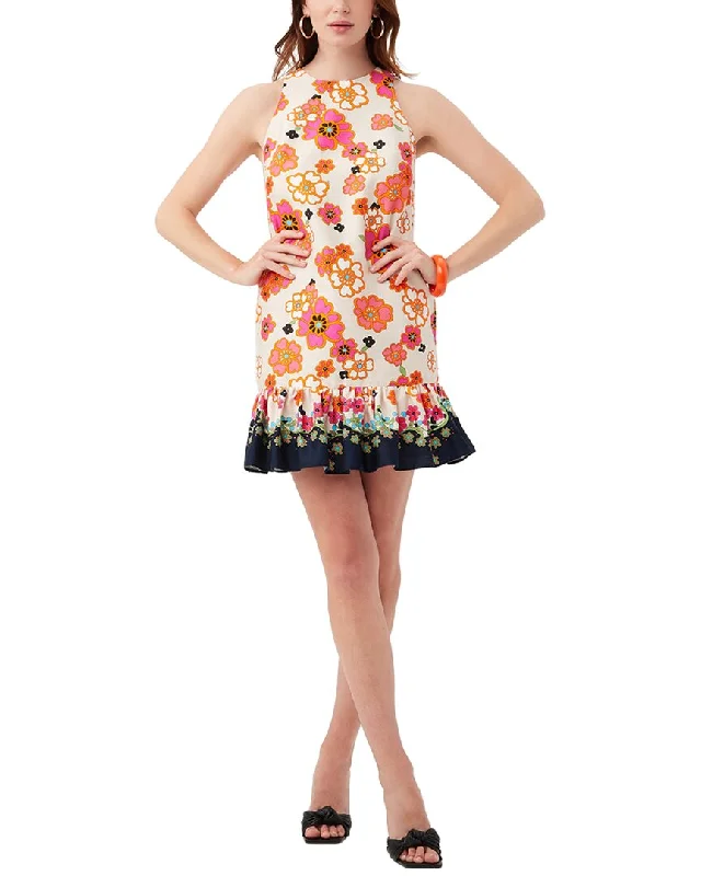 Trina Turk Berry Border Dress Tunics Mesh breathable