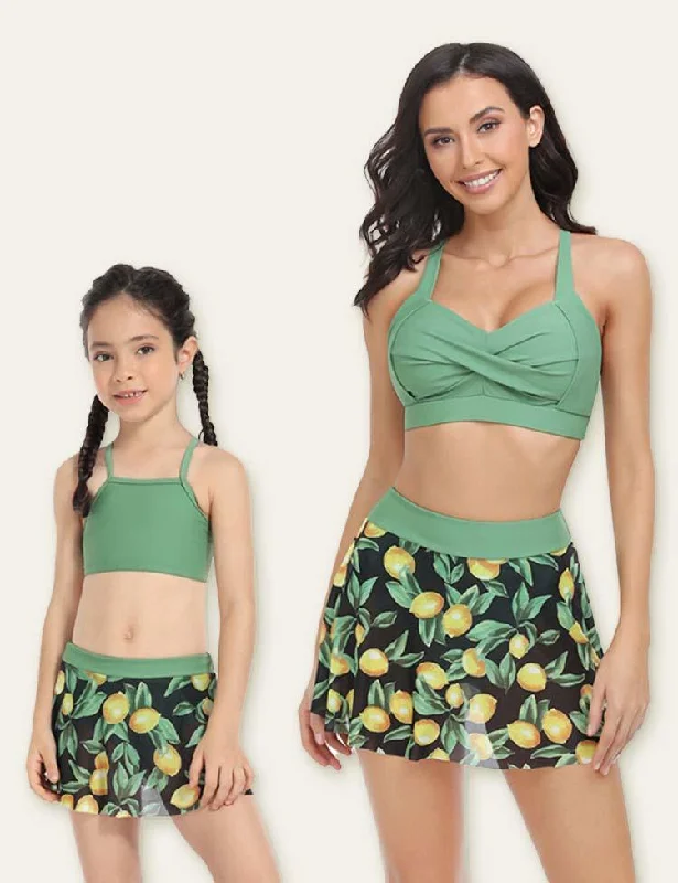 Floral Family Matching Swimsuit Trendy Swimsuit Bottoms