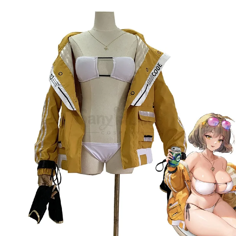 【Custom-Tailor】Halloween Cosplay Game Goddess of Victory: NIKKE Cosplay Sparkling Summer Anis Cosplay Costume Swimsuit V-Neck Swim Dress 【Custom-Tailor】Halloween Cosplay Game Goddess of Victory: NIKKE Cosplay Sparkling Summer Anis Cosplay Costume Swimsuit V-Neck Swim Dress