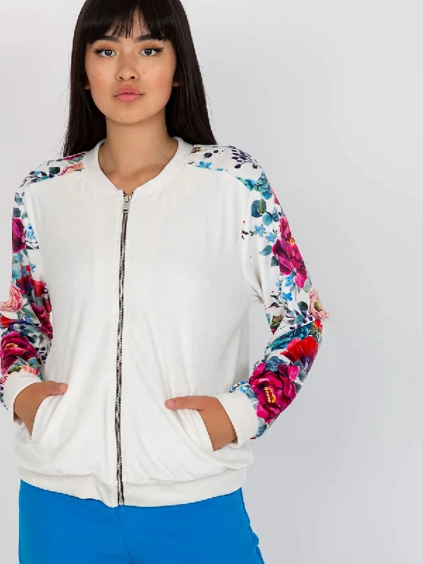 Sweatshirt Rue Paris Hoodie with Stripes Bold Sporty