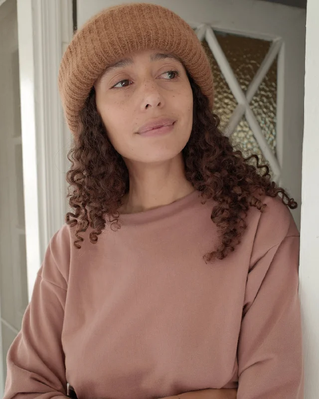 Crewneck Sweatshirt Hoodie with Hem Lace Feminine Delicate