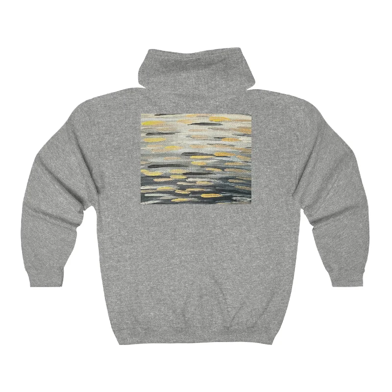 “Zebra Brushstrokes” Unisex Heavy Blend™ Full Zip Hooded Sweatshirt Hoodie with V-Neck Classic Versatile “Zebra Brushstrokes” Unisex Heavy Blend™ Full Zip Hooded Sweatshirt Hoodie with V-Neck Classic Versatile