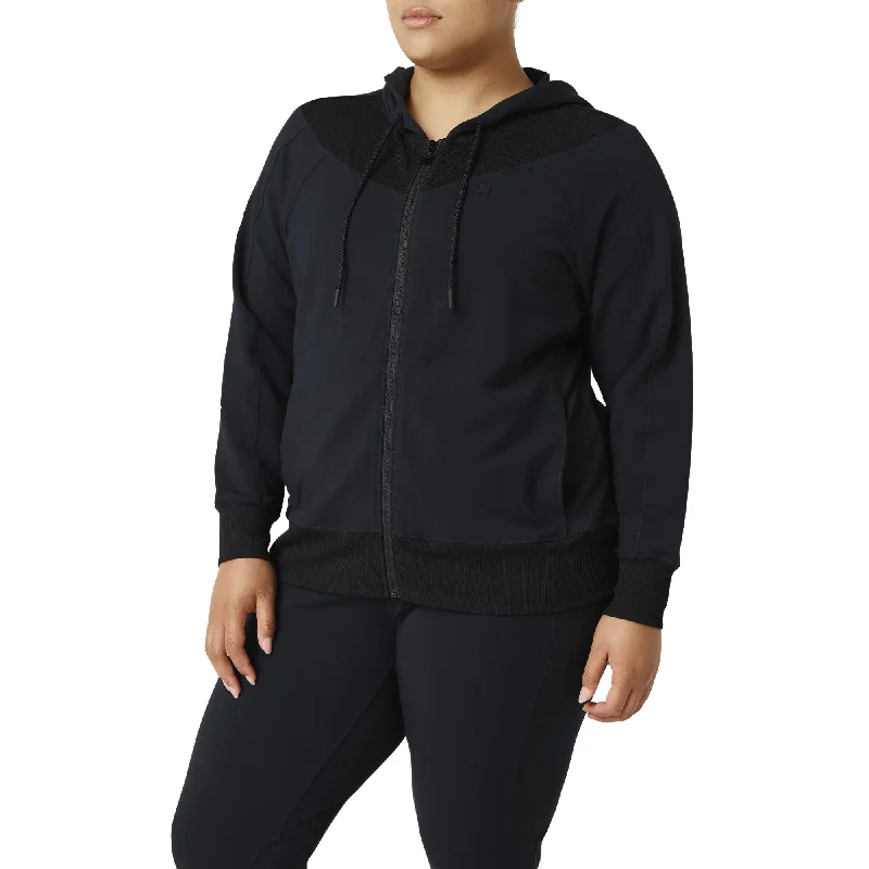FILA FI-Lux Slim Fit Full-Zip Womens Hoodie Hoodie with Hem Ribbing Snug Secure