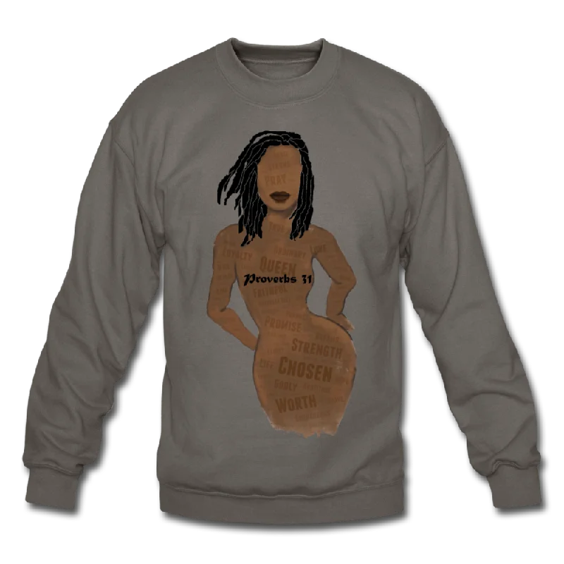 Proverbs 31 Loc Lady Unisex Crewneck Sweatshirt Hoodie with Magnetic Closure Innovative Modern Proverbs 31 Loc Lady Unisex Crewneck Sweatshirt Hoodie with Magnetic Closure Innovative Modern
