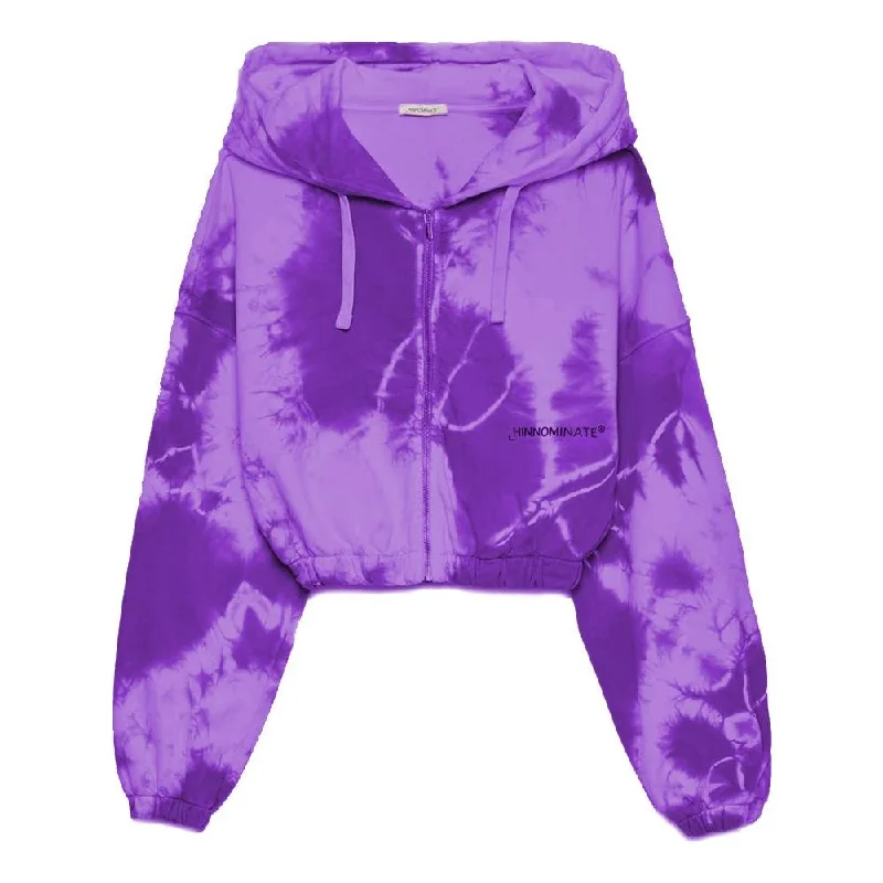 Hinnominate Elegant Purple Hooded Sweatshirt with Logo Print Hoodie with Logo Branding Identity Hinnominate Elegant Purple Hooded Sweatshirt with Logo Print Hoodie with Logo Branding Identity