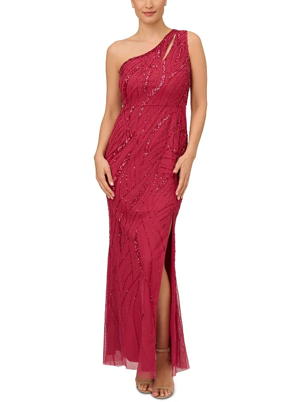 Womens Embellished Mesh Evening Dress Tunics Custom made