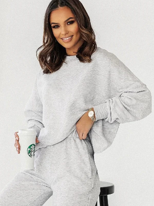 Sweatshirt IVON Hoodie with Ribbed Cuffs Snug Fit Comfort