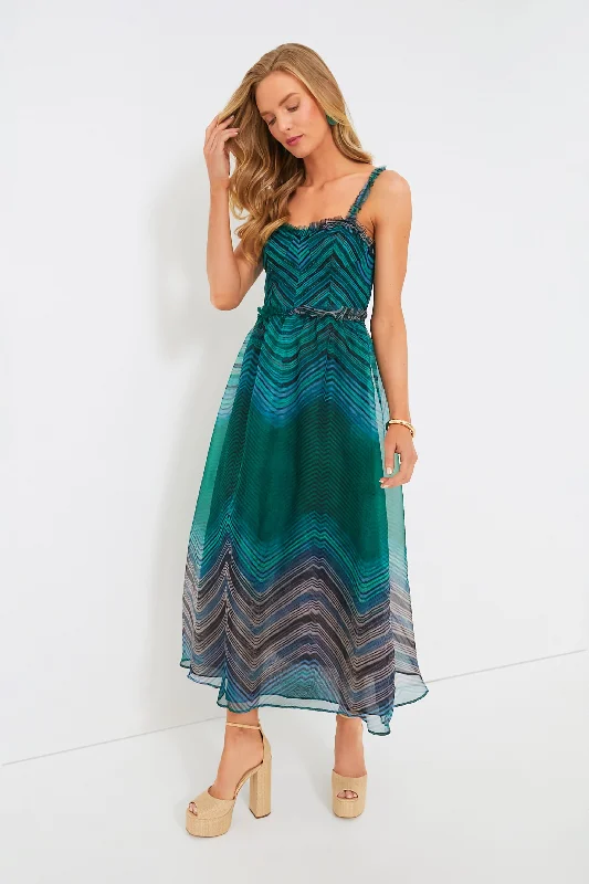 Viridian Gisele Dress Tunics stripes playful