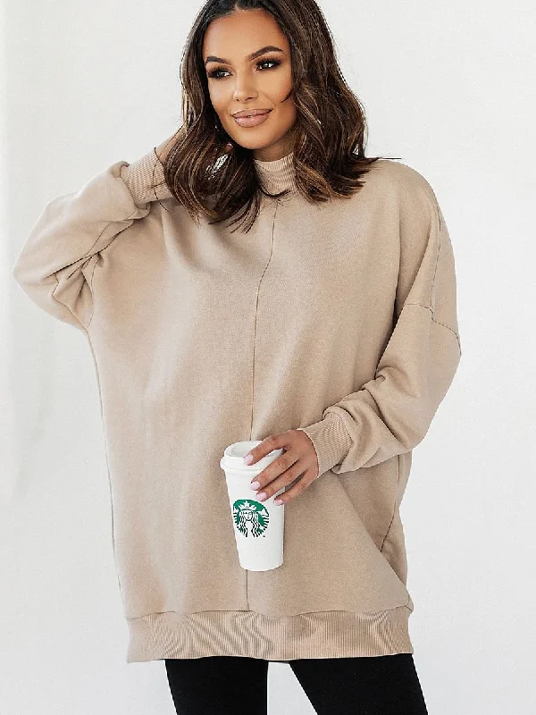 Sweatshirt IVON Hoodie with Pattern Geometric Abstract