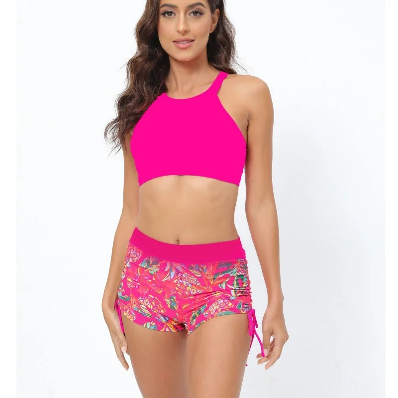 Sexy High Waist Two Pieces Swimsuits for Women High-Waist Bikini Set
