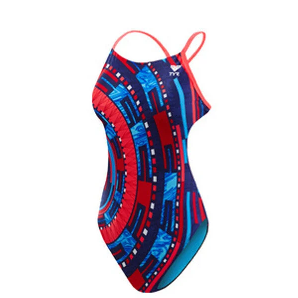 TYR Womens Anik Cutoutfit Swimsuit High-Waisted Swimwear