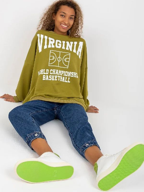 Sweatshirt Fancy Hoodie with Batwing Sleeves Loose Dramatic