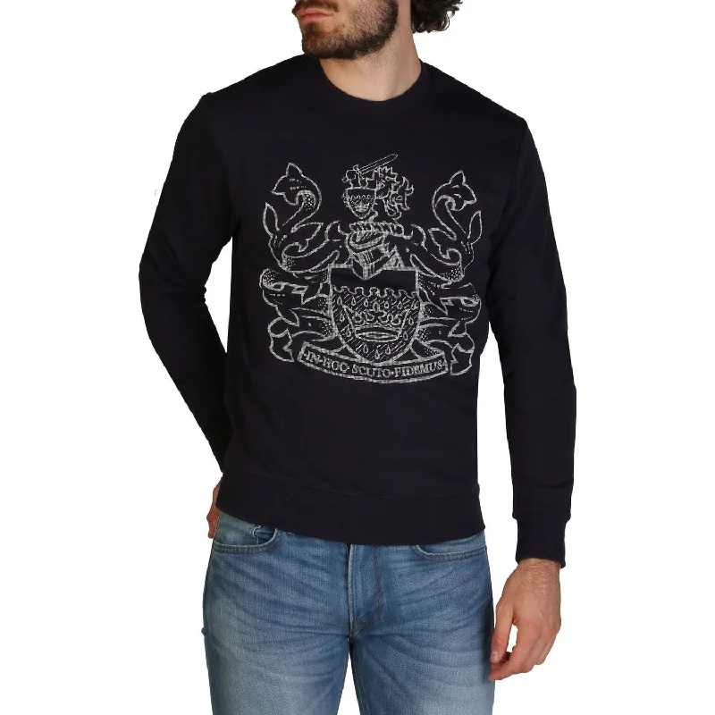 Aquascutum Sweatshirts Hoodie with Ribbed Cuffs Snug Fit Comfort