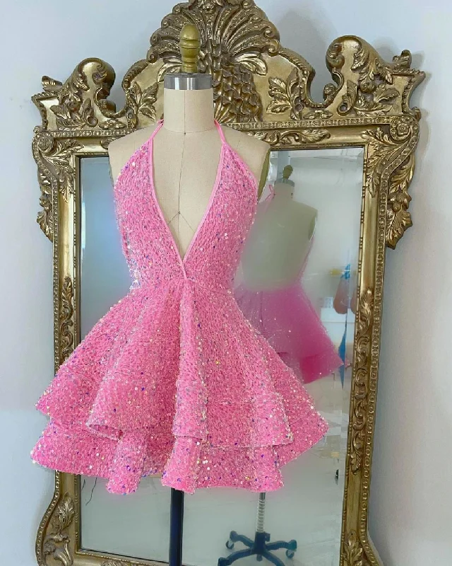 Sweet Girl Sequin Party Dress V Neck Ruffle Long Mini Dress Custom Back to School Dress c3244 Tunics Luxurious premium Sweet Girl Sequin Party Dress V Neck Ruffle Long Mini Dress Custom Back to School Dress c3244 Tunics Luxurious premium