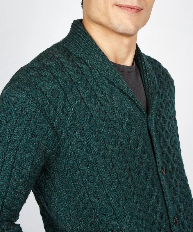Woodford Men's Cardigan Spandex Blend Rayon Blend Denim Blend