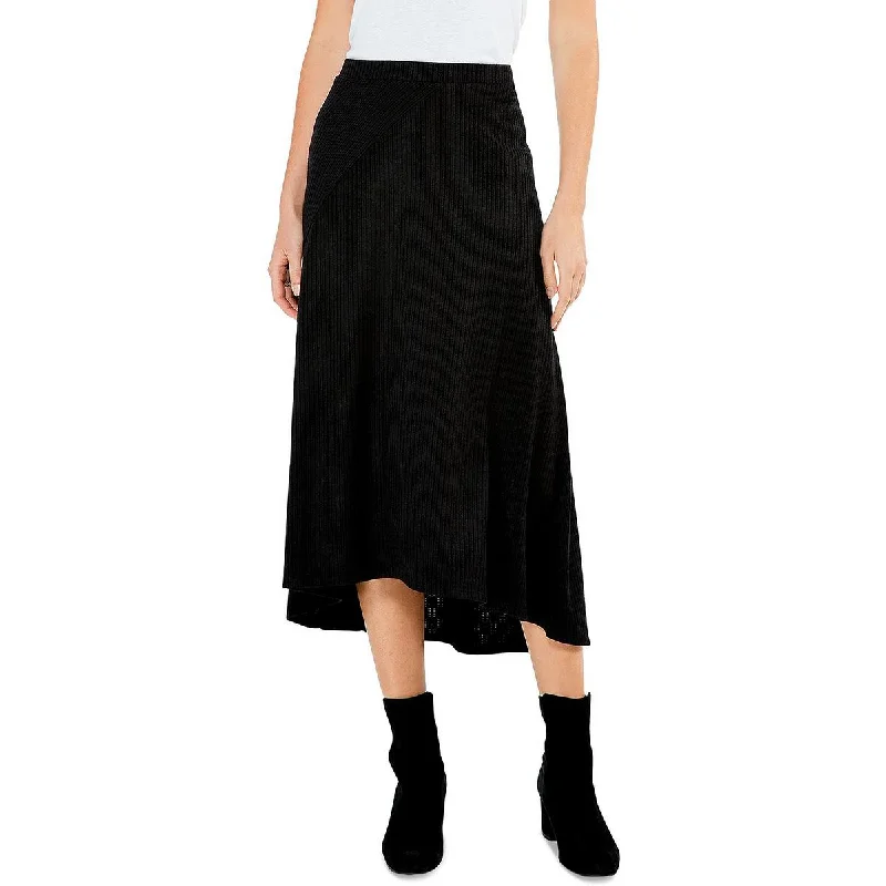 Nic + Zoe Womens Ribbed Knit Cozy Midi Skirt linen skirt airy