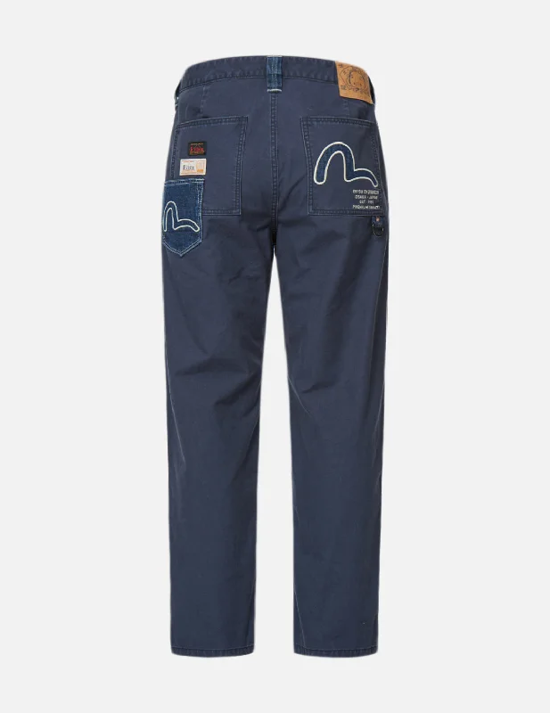Fabric Blocking Woven Pants Formal Stretch Pants
