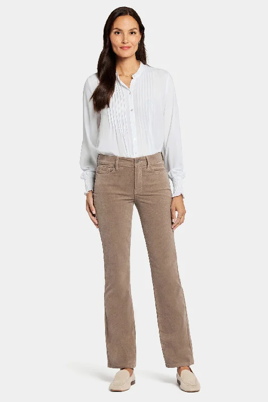 Marilyn Straight Pants - Saddlewood Chic Wool Trousers