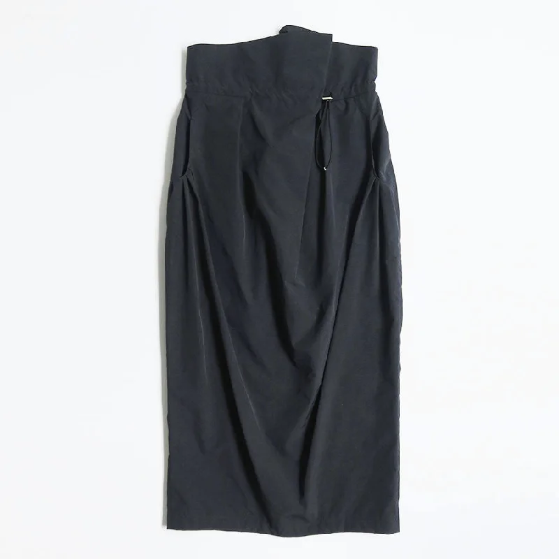 【Mame Kurogouchi/マメ】<br>Split Yarn High Waisted Drawstring Skirt <br>MM25SS-SK015 cashmere skirt fine