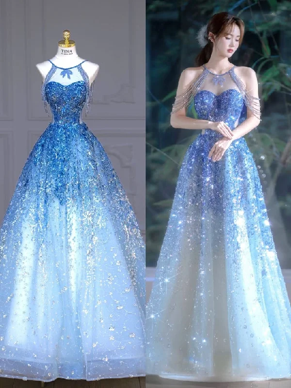 Fairy Blue Sequins Beaded Evening Dress ,Off The Shoulder Prom Dress Party Dress cc2785 Tunics Formal black Fairy Blue Sequins Beaded Evening Dress ,Off The Shoulder Prom Dress Party Dress cc2785 Tunics Formal black
