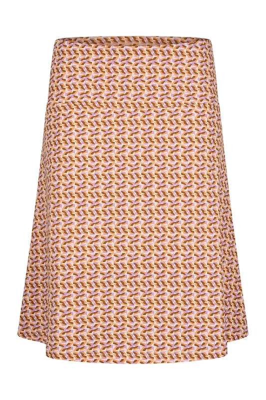 Zilch Wide Skirt in Origami Lavender chiffon skirt delicate