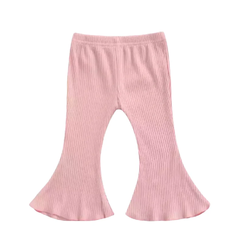 Claire | Flare Pants - Pink Sleek Black Pants