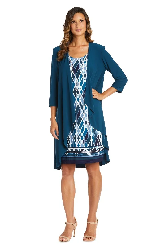 R&M Richards 7987P Short Petite Print Jacket Dress Anorak Shell Jacket Lightweight Jacket R&M Richards 7987P Short Petite Print Jacket Dress Anorak Shell Jacket Lightweight Jacket
