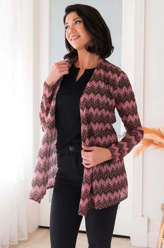 Bold Statements Modest Sweater Cardigan Seamless Knitted Crochet