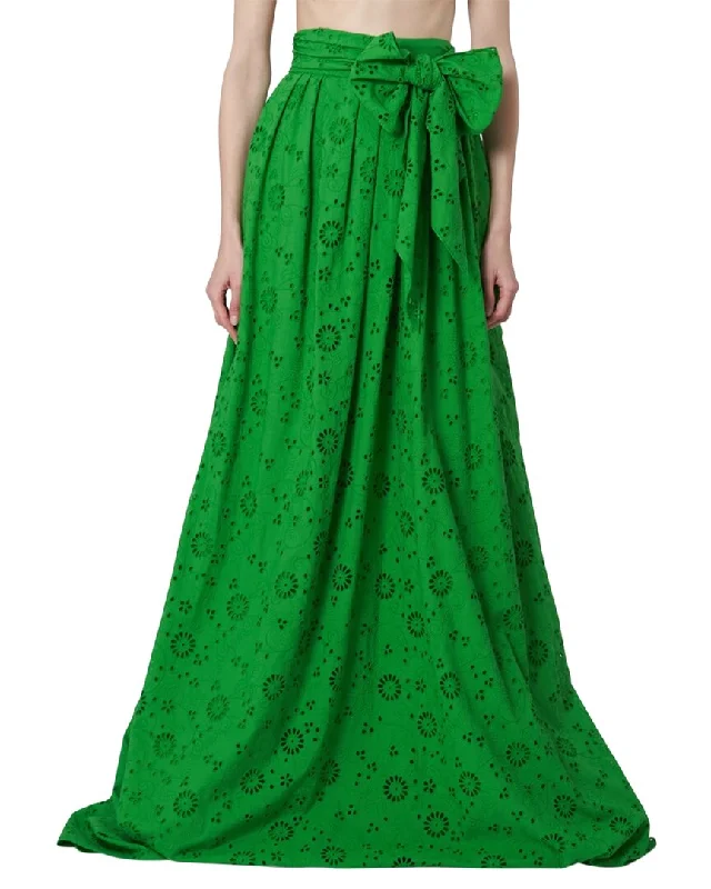 Carolina Herrera Eyelet Ball Skirt midi skirt versatile